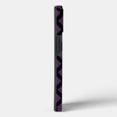 Coques Case-Mate iPhone Motif en diamant noir et violet foncé Coque-Mate i (Verso / Droite)