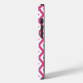 Coques Case-Mate iPhone Motif en diamant rose et blanc (Verso / Gauche)