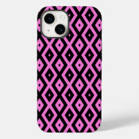 Motif en diamant rose et noir