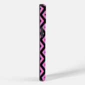 Coques Case-Mate iPhone Motif en diamant rose et noir (Verso / Droite)