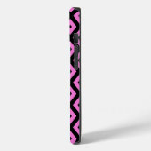 Coques Case-Mate iPhone Motif en diamant rose et noir (Verso / Gauche)