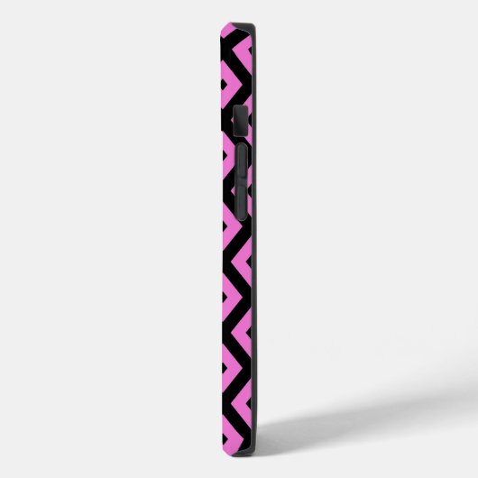 Coques Case-Mate iPhone Motif en diamant rose et noir (Verso / Gauche)