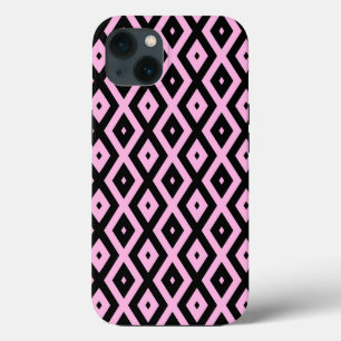Case-Mate iPhone Case Motif en diamant rose pâle et noir Coque-Mate iPho