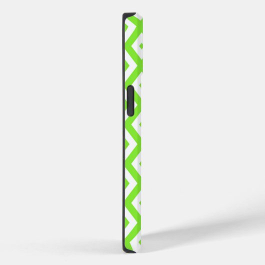 Coques Case-Mate iPhone Motif en diamant vert et blanc (Verso / Droite)