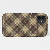 Coques Case-Mate iPhone motif en écossais Brown et beige (Dos (Horizontal))