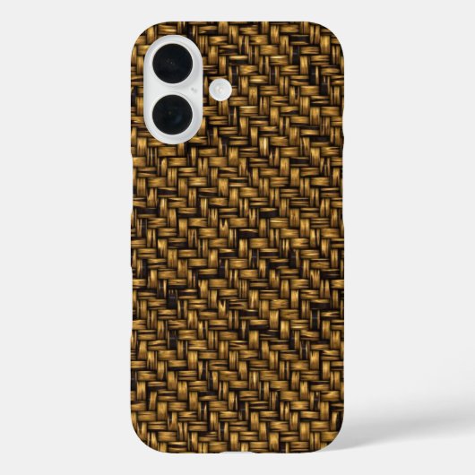 Coques Case-Mate iPhone Motif en fibre naturelle diagonal Twill (Verso)
