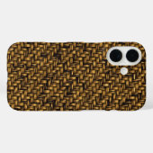Coques Case-Mate iPhone Motif en fibre naturelle diagonal Twill (Verso (horizontal))