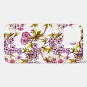 Coques Case-Mate iPhone Motif en fleurs de cerisiers (Verso (horizontal))