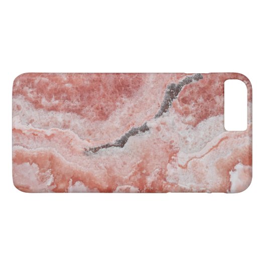 Coques Case-Mate iPhone Motif en marbre Abstrait Rose (Dos (Horizontal))