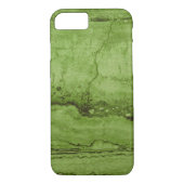 Coques Case-Mate iPhone Motif en marbre de granit abstrait vert (Dos)
