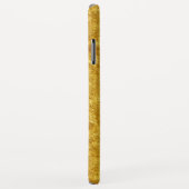 Coques Case-Mate iPhone Motif en marbre doré et jaune (Dos/Droite)