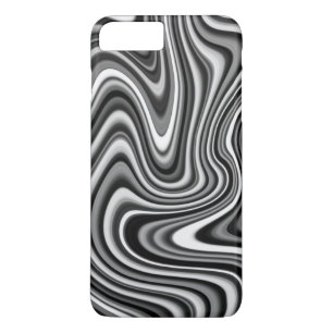 Case-Mate iPhone Case Motif en marbre numérique noir et blanc cool