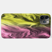 Coques Case-Mate iPhone Motif en marbre rose jaune (Dos (Horizontal))