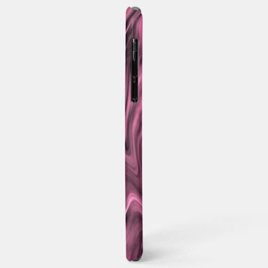 Coques Case-Mate iPhone Motif en marbre rose jaune (Dos/Gauche)