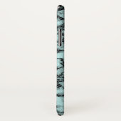 Coques Case-Mate iPhone Motif en marbre turquoise (Dos/Droite)