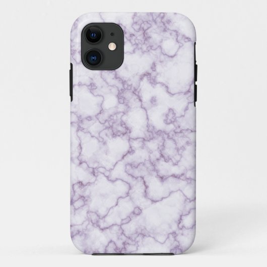 Coques Case-Mate iPhone Motif en marbre violet (Dos)