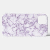 Coques Case-Mate iPhone Motif en marbre violet (Verso (horizontal))