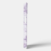 Coques Case-Mate iPhone Motif en marbre violet (Verso / Droite)