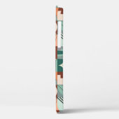 Coques Case-Mate iPhone Motif en mosaïque abstrait et géométrique. (Verso / Gauche)