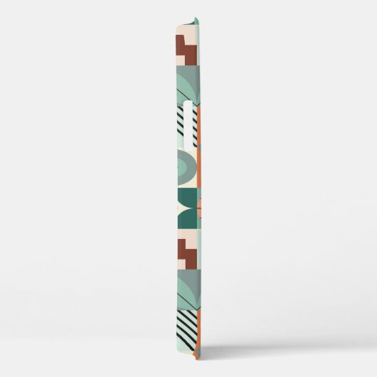 Coques Case-Mate iPhone Motif en mosaïque abstrait et géométrique. (Verso / Droite)