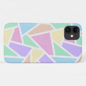 Coques Case-Mate iPhone Motif en mosaïque arc-en-ciel Pastel (Dos (Horizontal))