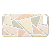 Coques Case-Mate iPhone Motif en mosaïque jaune citron (Dos (Horizontal))