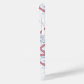 Coques Case-Mate iPhone Motif en mosaïque rose et bleu (Verso / Gauche)