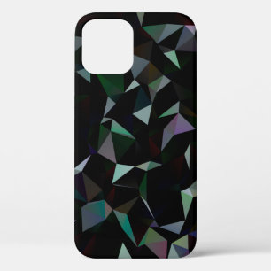 Case-Mate iPhone Case Motif en mosaïque triangle noir foncé. illu géomét