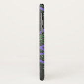 Coques Case-Mate iPhone Motif en mosaïque violet et verte (Dos/Gauche)