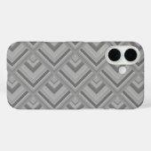 Coques Case-Mate iPhone Motif en nuances de gris (Verso (horizontal))