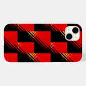 Coques Case-Mate iPhone Motif en or rouge rustique (Verso (horizontal))