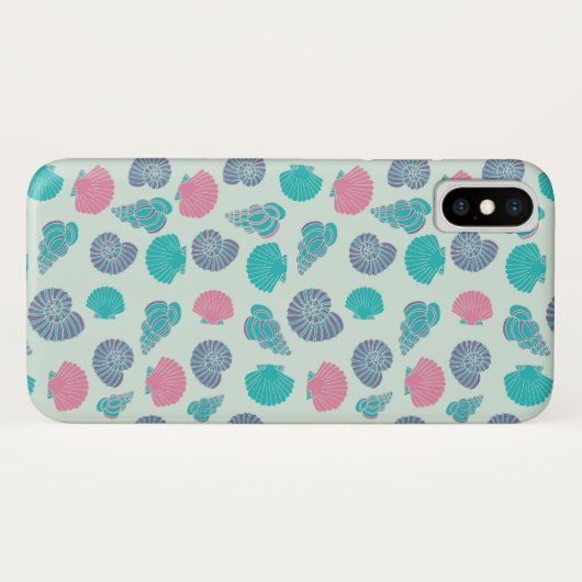 Coques Case-Mate iPhone Motif en pastel 1 de coquillage (Dos (Horizontal))