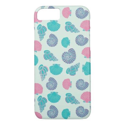Coques Case-Mate iPhone Motif en pastel 1 de coquillage (Dos)
