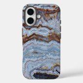 Coques Case-Mate iPhone Motif en pierre de dentelle Agate (Verso)