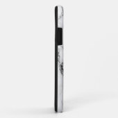 Coques Case-Mate iPhone Motif en pierre de marbre gris (Dos/Droite)