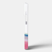 Coques Case-Mate iPhone Motif en pierre rose et bleu Agate (Verso / Gauche)