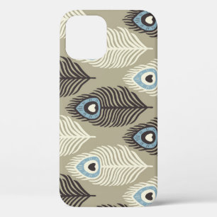 Case-Mate iPhone Case Motif en plumes de paon, style vintage.