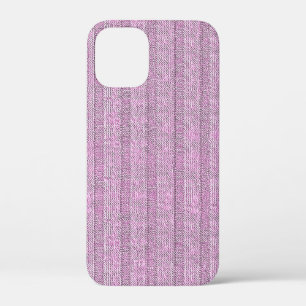 Case-Mate iPhone Case Motif en tricot rayé Jersey en rose poudré
