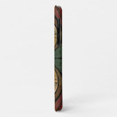 Coques Case-Mate iPhone Motif en verre Abstrait à papillon doré (Dos/Gauche)