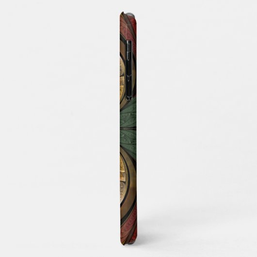 Coques Case-Mate iPhone Motif en verre Abstrait à papillon doré (Dos/Gauche)