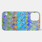 Coques Case-Mate iPhone Motif en verre Abstrait en mosaïque (Verso (horizontal))