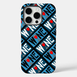 Coques iPhone 16 Pro Motif en verre de vin rouge