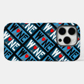 Coques Case-Mate iPhone Motif en verre de vin rouge (Verso (horizontal))