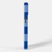 Coques Case-Mate iPhone Motif en vichy bleu (Verso / Droite)