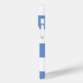 Coques Case-Mate iPhone Motif en vichy bleu (Verso / Gauche)