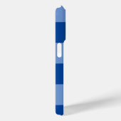 Coques Case-Mate iPhone Motif en vichy bleu (Verso / Droite)