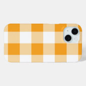 Coques Case-Mate iPhone Motif En vichy jaune (Verso (horizontal))