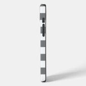 Coques Case-Mate iPhone Motif En vichy noir et blanc (Verso / Gauche)