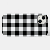 Coques Case-Mate iPhone Motif En vichy noir et blanc (Verso (horizontal))