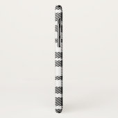 Coques Case-Mate iPhone Motif En vichy noir et blanc (Dos/Gauche)